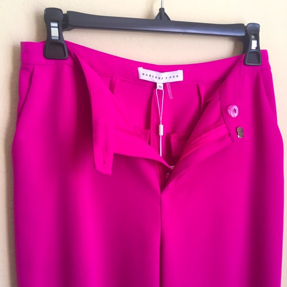☀️ENDLESS ROSE 🌹💕tapered leg bright pink pant - Picture 5 of 15